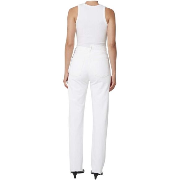 Agolde Jeans Womens Size 27 White Straight Organic Cotton Criss Cross Button Fly - Picture 2 of 15